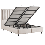 Тапицирана спалня с матрак PERRY LUX 180 x 200 - крем 01