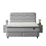 Тапицирана спалня с матрак WAVE 180 x 200 - светлосив 25