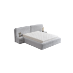 Тапицирана спалня с матрак MYKONOS 180 х 200 - сребърен AN