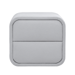 Нощно шкафче за спалня MYKONOS - сребърен AN