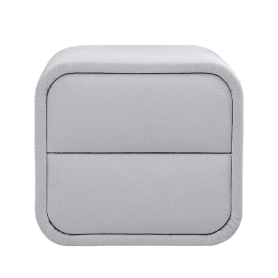 Нощно шкафче за спалня MYKONOS - сребърен AN