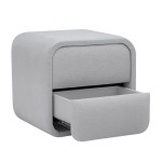 Нощно шкафче за спалня MYKONOS - сребърен AN