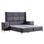 Тапицирана спалня с матрак BELLA 180 x 200 - графит 29