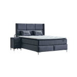Тапицирана спалня с матрак BELLA 180 x 200 - антрацит 29
