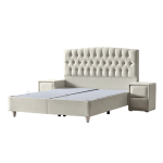 Тапицирана спалня с матрак MONZA 160 x 200 - крем B 01