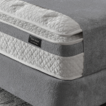 Тапицирана спалня с матрак ATHENA 160 х 200 - сив 13