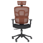 Ергономичен стол Carmen 7582 - оранжев-черен