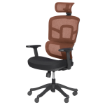 Ергономичен стол Carmen 7582 - оранжев-черен