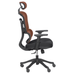 Ергономичен стол Carmen 7582 - оранжев-черен