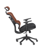 Ергономичен стол Carmen 7582 - оранжев-черен