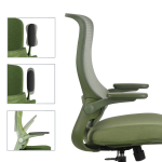 Ергономичен стол BAKU - зелен