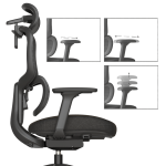 Ергономичен стол LERIK - черен