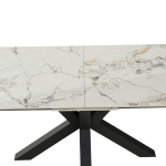 Разтегателна трапезна маса STARGARD - бял гланц