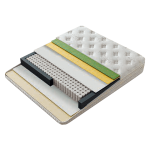 Тапицирана спалня с матрак HUGO 140 x 200 - перла SY