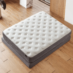 Тапицирана спалня с матрак HUGO 140 x 200 - сив 29