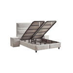 Тапицирана спалня с матрак ASTRA 180 x 200 - перла SY