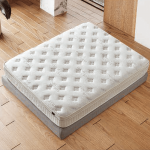 Тапицирана спалня с матрак HUGO 160 x 200 - перла SY