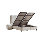 Тапицирана спалня с матрак HUGO 180 x 200 - перла SY