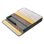 Тапицирана спалня с матрак COMO 160 x 200 - слонова кост AN