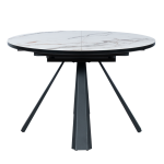 Разтегателна трапезна маса DOMINIK - бяла