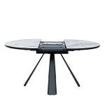 Разтегателна трапезна маса DOMINIK - бяла