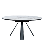 Разтегателна трапезна маса DOMINIK - бяла