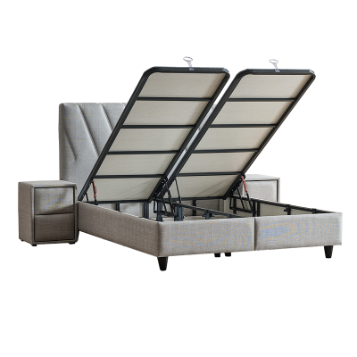 Тапицирана спалня с матрак SIESTA 160 x 200 - сив 02