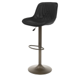 Бар стол PORUS - черно злато