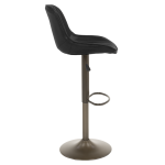 Бар стол PORUS - черно злато