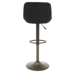 Бар стол PORUS - черно злато