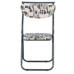 Сгъваем стол SATER - черен-бял