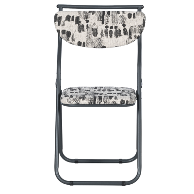 Сгъваем стол SATER - черен-бял