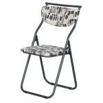 Сгъваем стол SATER - черен-бял