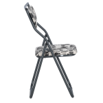 Сгъваем стол SATER - черен-бял