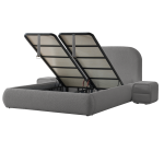 Тапицирана спалня с матрак FABER 160 х 200 - антрацит AN