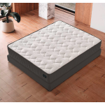 Тапицирана спалня с матрак MOONLIGHT 180 x 200 - сив 190