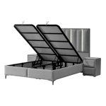 Тапицирана спалня с матрак MINI MOONLIGHT 160 х 200 - сив 620