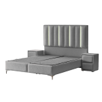 Тапицирана спалня с матрак MINI MOONLIGHT 160 х 200 - сив 620