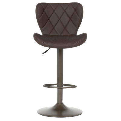 Бар стол DALVEY - тъмнокафяв