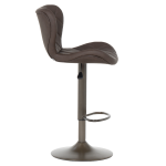 Бар стол DALVEY - тъмнокафяв