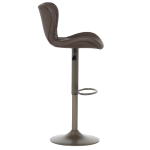 Бар стол DALVEY - тъмнокафяв