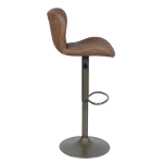 Бар стол DALVEY - червен-кафяв