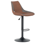 Бар стол GROVE - червен-кафяв