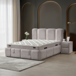 Тапицирана спалня с матрак ALLURE 160 x 200 - крем 020