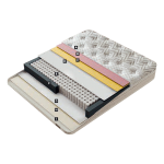 Тапицирана спалня с матрак BUMBY LUX 160 x 200 - перла SY