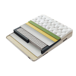 Тапицирана спалня с матрак LUMERA 160 х 200 - шампанско 318