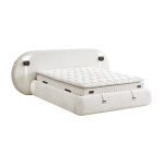 Тапицирана спалня с матрак LUMERA 160 х 200 - шампанско 318