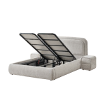 Тапицирана спалня с матрак NOVA 160 x 200 - перла SY