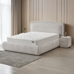 Тапицирана спалня с матрак NOVA 160 x 200 - перла SY