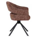 Трапезен стол SACABA - тъмнокафяв